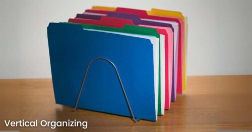 vertical organizing using a mail sorter
