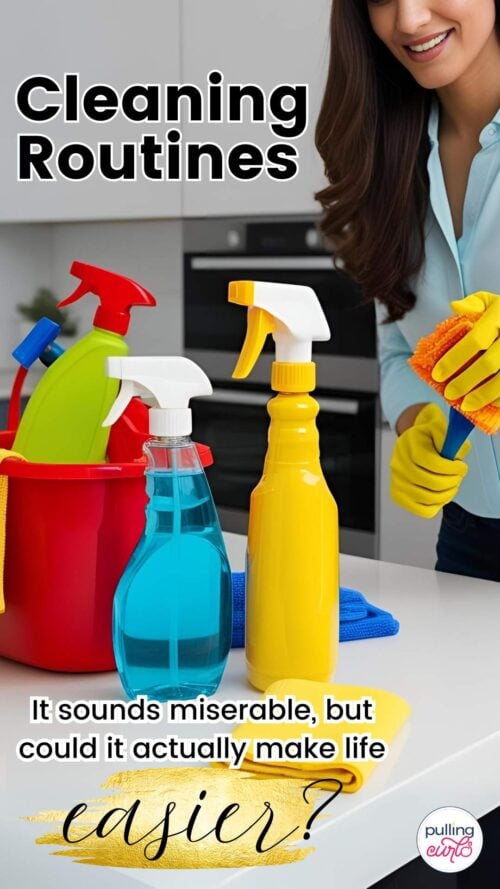 woman cleaning // cleaning routines could they make life easier?