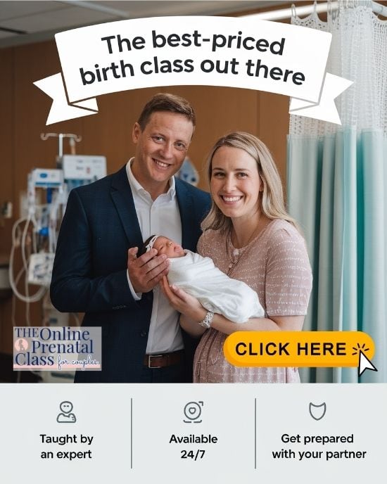 happy couple holding newborn baby